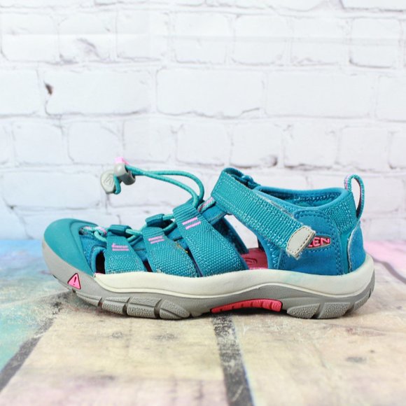 Keen Other - Keen Kids Newport H2 Deep Lagoon Blue Pink Waterproof Sport Outdoor Sandals US 1